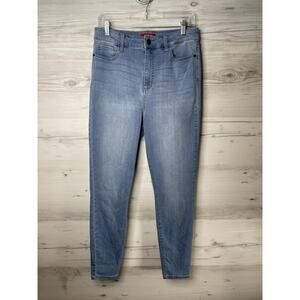 Guess Jeans Womens 31 Skinny Stretch High Rise Denim Ankle Blue Pocket Pants